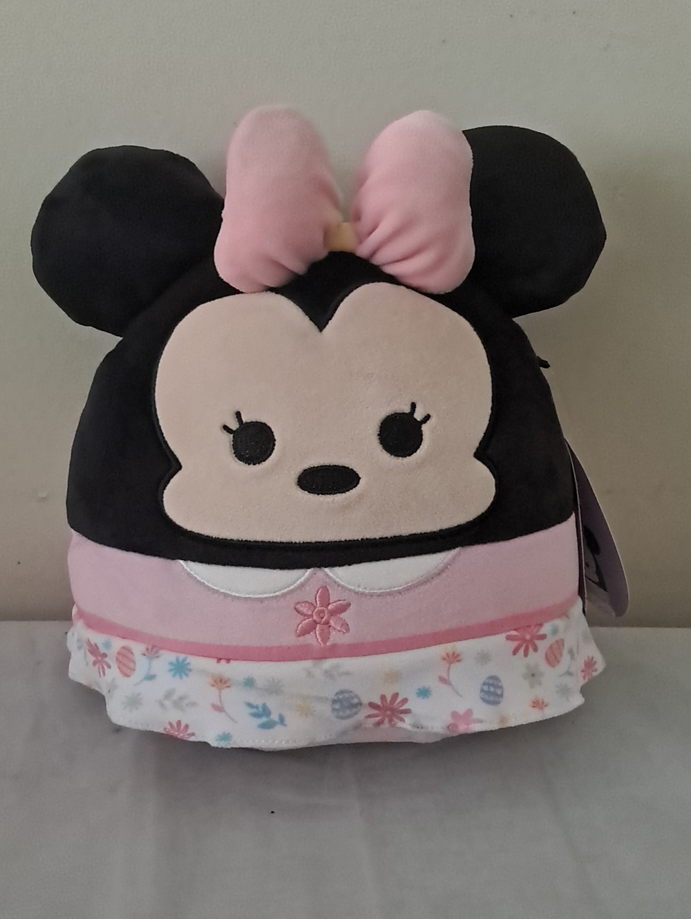 Disney Floral Plush Accent with Pink Trim and Pastel Colors
